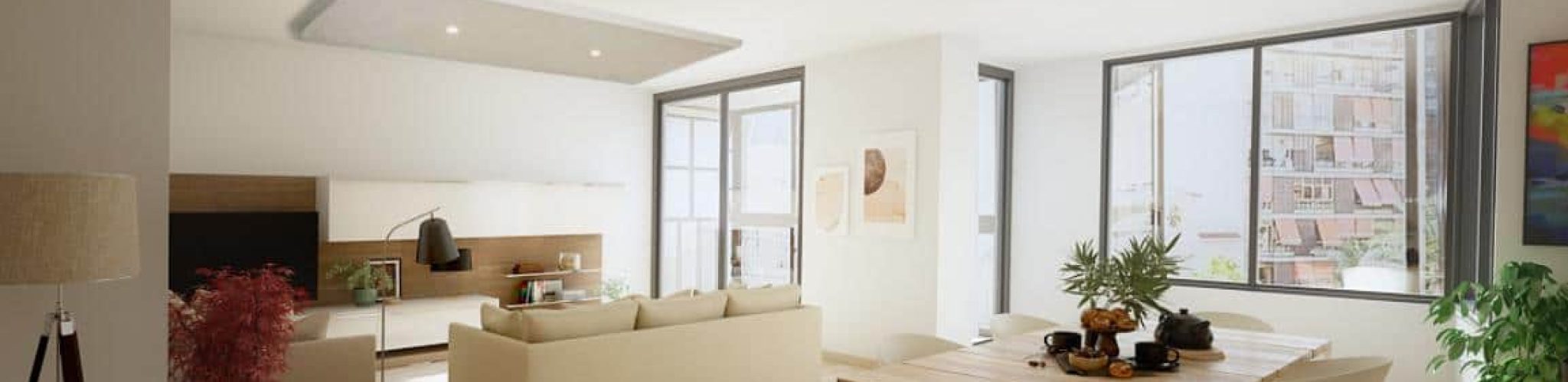 Reforma integral en Alicante salón comedor estilo nórdico
